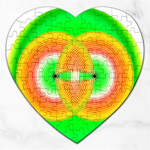 Interconnection Jigsaw Puzzle (Heart) from ArtsNow.com Front