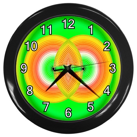 Interconnection Wall Clock (Black) from ArtsNow.com Front