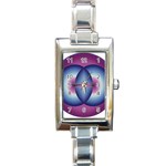 Interconnection Rectangular Italian Charm Watch