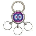 Interconnection 3-Ring Key Chain