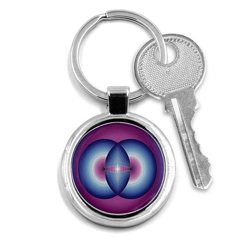 Interconnection Key Chain (Round) from ArtsNow.com Front