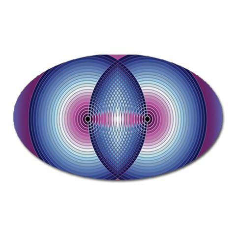 Interconnection Magnet (Oval) from ArtsNow.com Front
