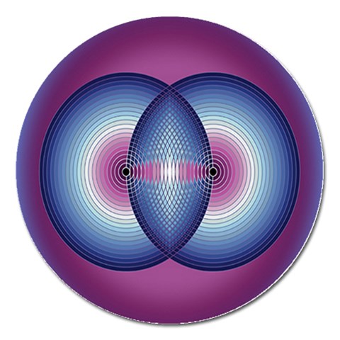 Interconnection Magnet 5  (Round) from ArtsNow.com Front