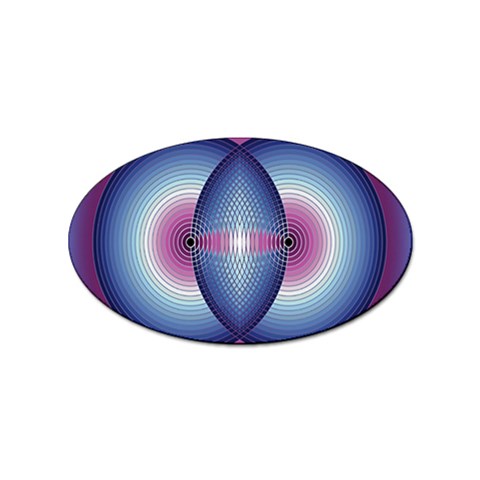 Interconnection Sticker Oval (10 pack) from ArtsNow.com Front