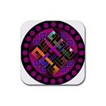 Endless Knot Rubber Coaster (Square)