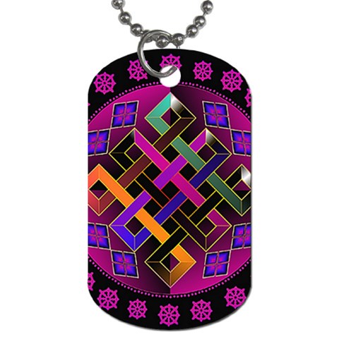 Endless Knot Dog Tag (Two Sides) from ArtsNow.com Front
