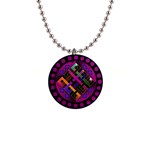 Endless Knot 1  Button Necklace