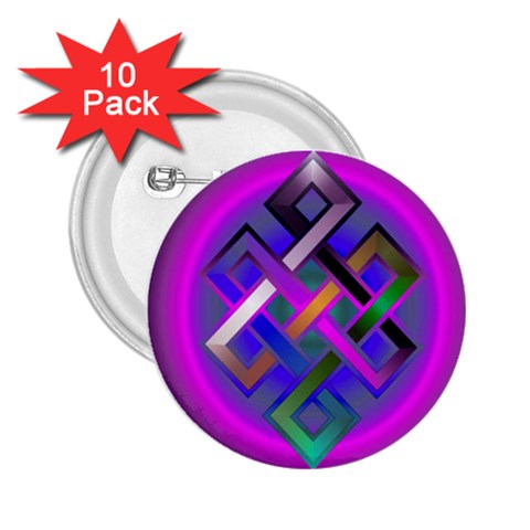 EndlessKnot_2 2.25  Button (10 pack) from ArtsNow.com Front