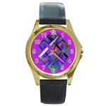 EndlessKnot_2 Round Gold Metal Watch