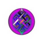 EndlessKnot_2 Rubber Round Coaster (4 pack)
