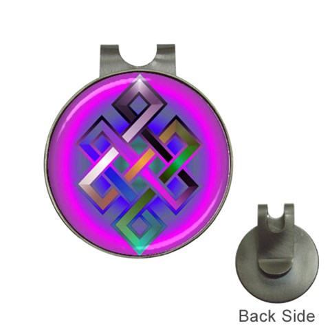 EndlessKnot_2 Golf Ball Marker Hat Clip from ArtsNow.com Front