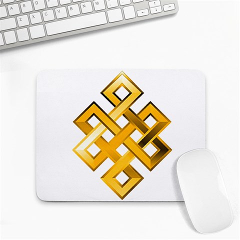 Endless Knot gold Small Mousepad from ArtsNow.com Front