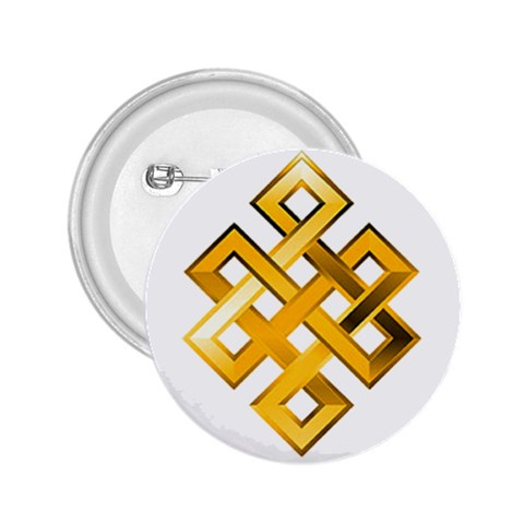 Endless Knot gold 2.25  Button from ArtsNow.com Front