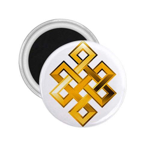 Endless Knot gold 2.25  Magnet from ArtsNow.com Front