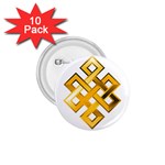 Endless Knot gold 1.75  Button (10 pack) 