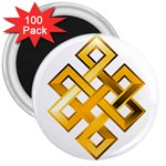 Endless Knot gold 3  Magnet (100 pack)