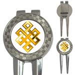 Endless Knot gold 3-in-1 Golf Divot