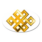 Endless Knot gold Magnet (Oval)