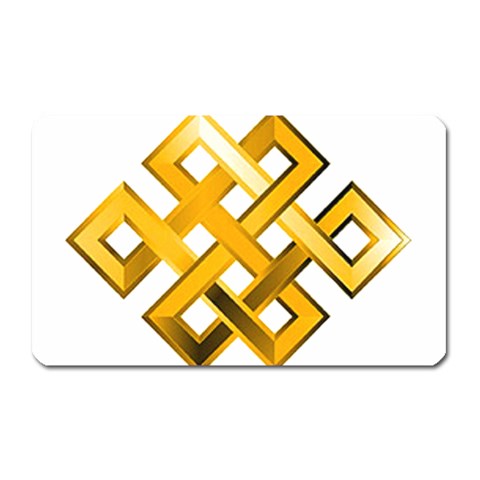 Endless Knot gold Magnet (Rectangular) from ArtsNow.com Front