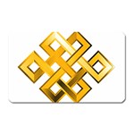 Endless Knot gold Magnet (Rectangular)