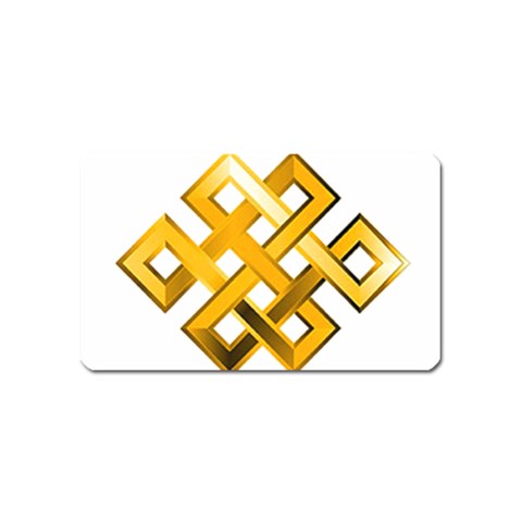 Endless Knot gold Magnet (Name Card) from ArtsNow.com Front
