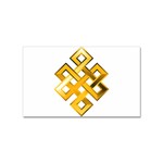 Endless Knot gold Sticker Rectangular (10 pack)