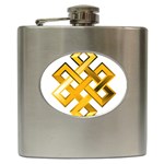 Endless Knot gold Hip Flask (6 oz)