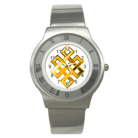 Endless Knot gold Stainless Steel Watch from ArtsNow.com Front