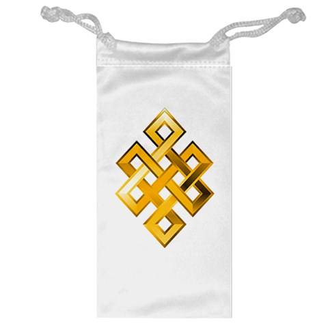 Endless Knot gold Jewelry Bag from ArtsNow.com Front