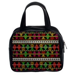 Aztec Style Pattern Classic Handbag (Two Sides) from ArtsNow.com Front