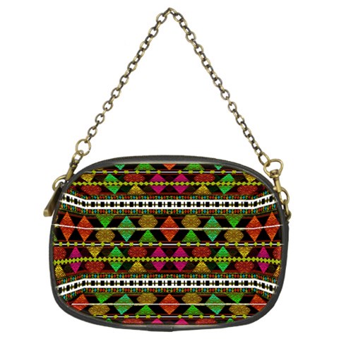 Aztec Style Pattern Chain Purse (Two Sided)  from ArtsNow.com Front