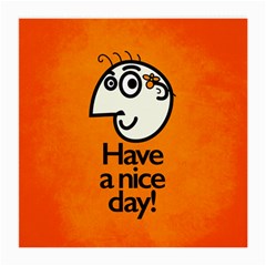 Have A Nice Day Happy Character Glasses Cloth (Medium, Two Sided) from ArtsNow.com Front
