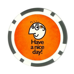 Have A Nice Day Happy Character Poker Chip (10 Pack) from ArtsNow.com Back