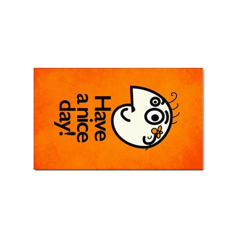 Have A Nice Day Happy Character Sticker 100 Pack (Rectangle) from ArtsNow.com Front