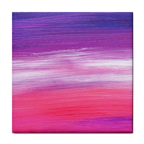 Abstract In Pink & Purple Ceramic Tile from ArtsNow.com Front