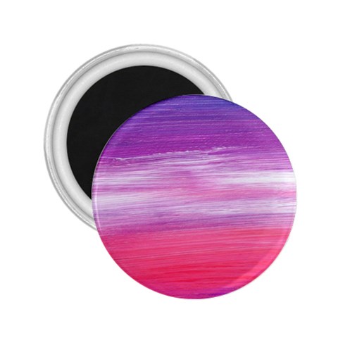 Abstract In Pink & Purple 2.25  Button Magnet from ArtsNow.com Front