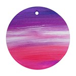 Abstract In Pink & Purple Round Ornament