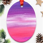 Abstract In Pink & Purple Oval Ornament