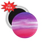 Abstract In Pink & Purple 2.25  Button Magnet (10 pack)