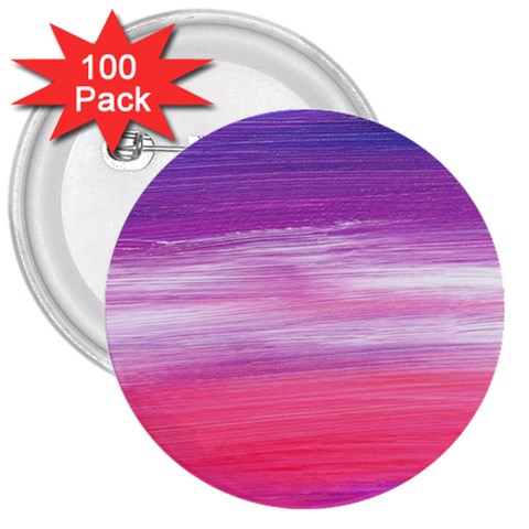 Abstract In Pink & Purple 3  Button (100 pack) from ArtsNow.com Front