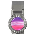 Abstract In Pink & Purple Money Clip (CZ)