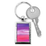 Abstract In Pink & Purple Key Chain (Rectangle)