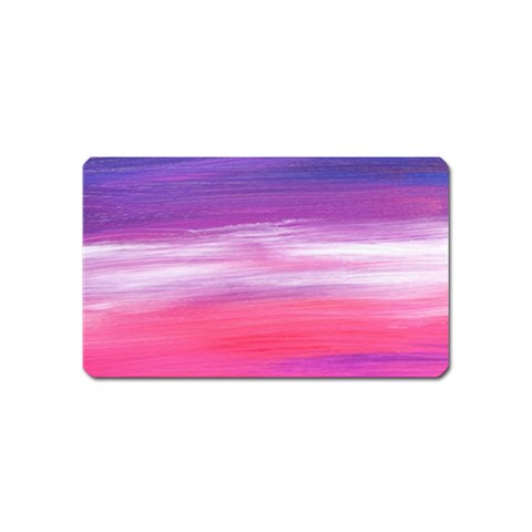 Abstract In Pink & Purple Magnet (Name Card) from ArtsNow.com Front