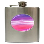 Abstract In Pink & Purple Hip Flask