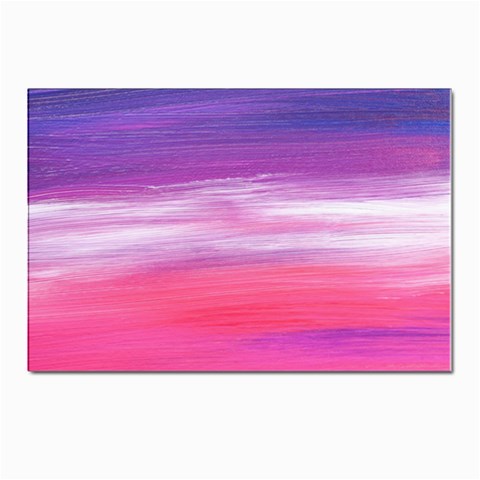 Abstract In Pink & Purple Postcard 4 x 6  (10 Pack) from ArtsNow.com Front