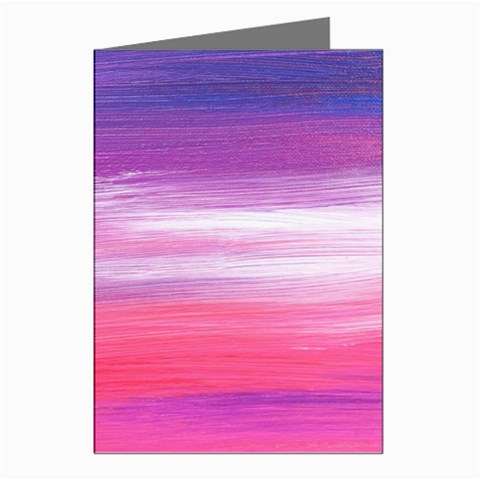 Abstract In Pink & Purple Greeting Card (8 Pack) from ArtsNow.com Left