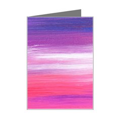 Abstract In Pink & Purple Mini Greeting Card from ArtsNow.com Left