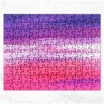 Abstract In Pink & Purple Jigsaw Puzzle (Rectangle)
