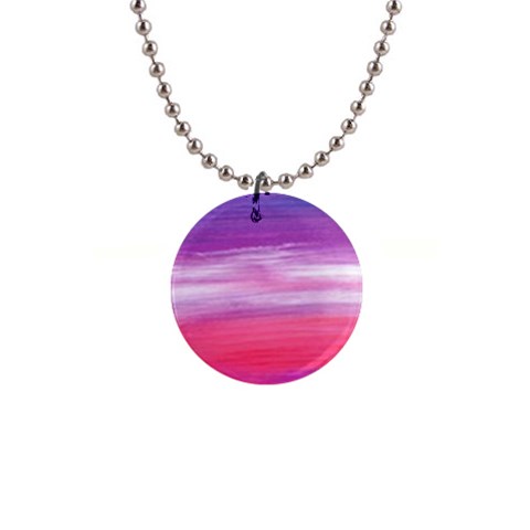 Abstract In Pink & Purple Button Necklace from ArtsNow.com Front
