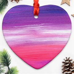 Abstract In Pink & Purple Heart Ornament (Two Sides) from ArtsNow.com Front